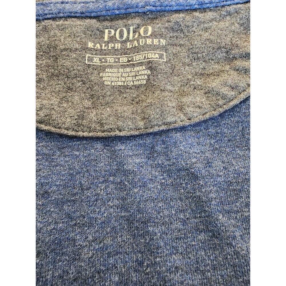 Polo Ralph Lauren Mens XL Blue 1/4 Zip Lightweight Buttery Soft Pullover Preppy - Picture 4 of 8